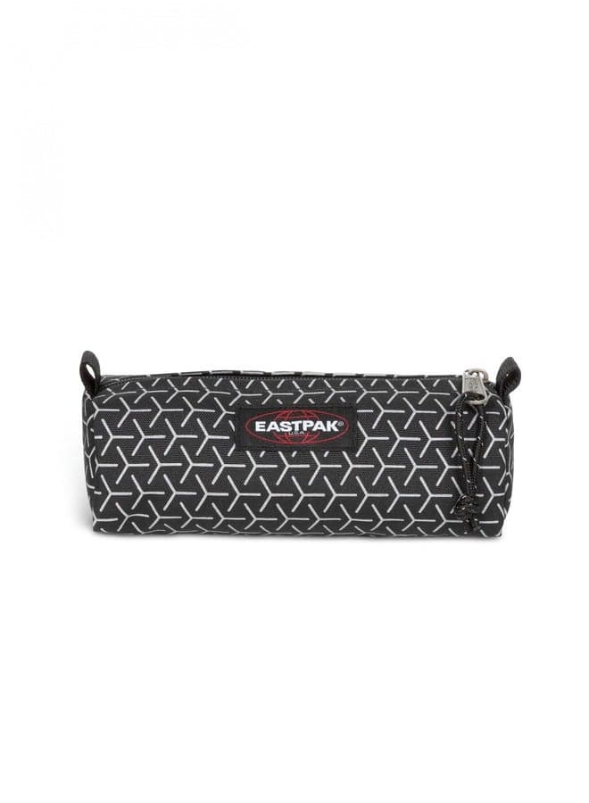 EASTPAK Benchmark Single Pencil Case - Sleek Refleks Metal Black - Image 1