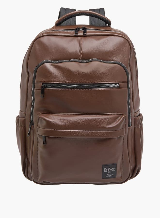 Lee Cooper Elegant Solid Backpack with Adjustable Straps - Image 1