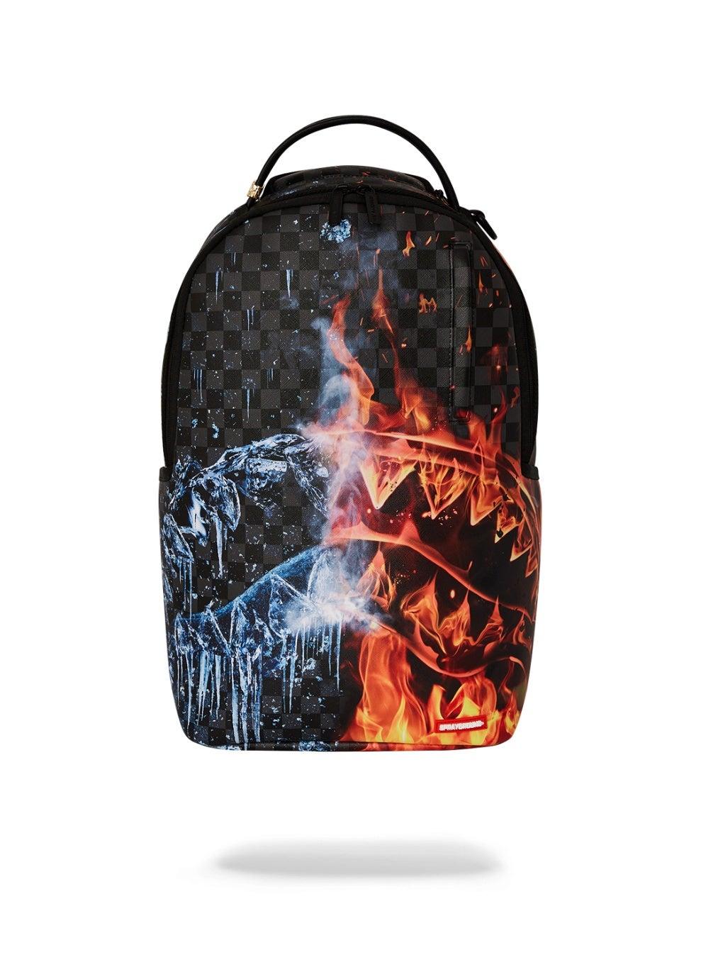 SPRAYGROUND Fire & Ice Shark DLXSV Backpack: A Fusion of Elegance - Image 1