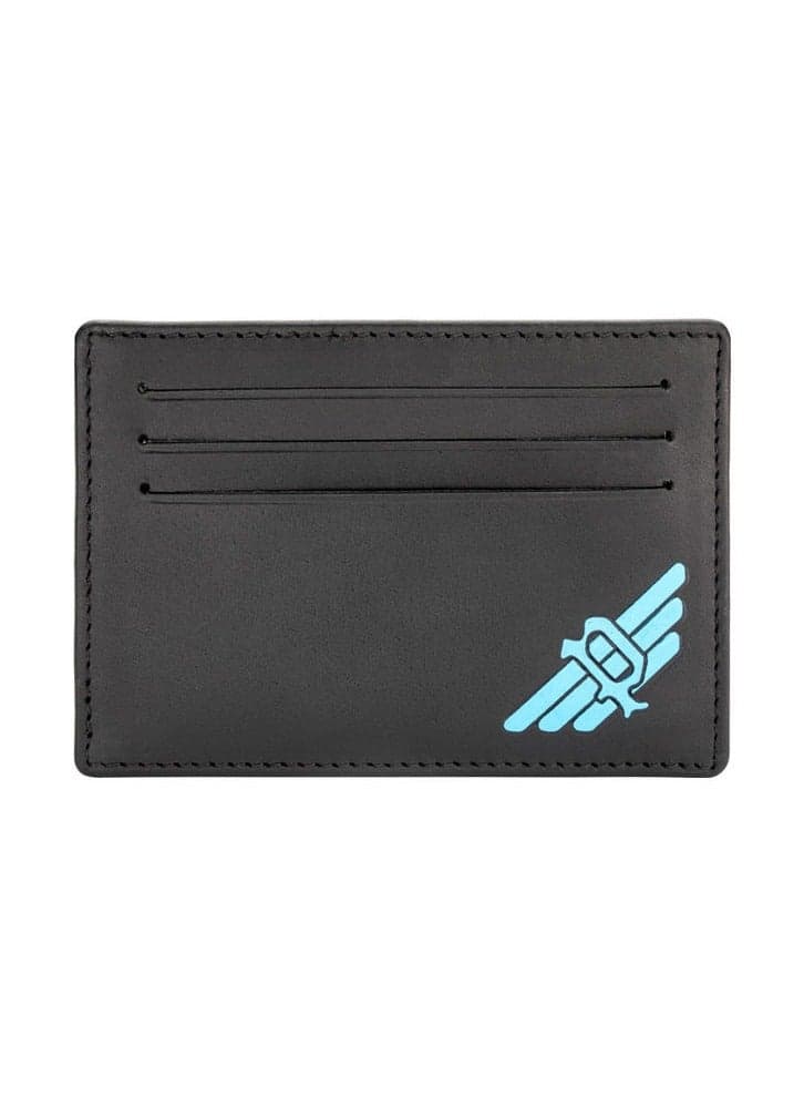 POLICE Enzo Leather Card Holder - Sleek Black/Blue Elegance - Image 1