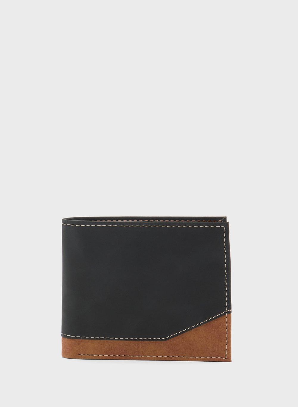 Robert Wood Signature Men's Bi-Fold Leather Wallet - Image 1