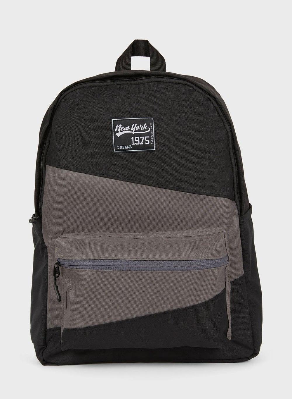 DeFacto Men's Color Block Backpack – Stylish & Organized - Image 1