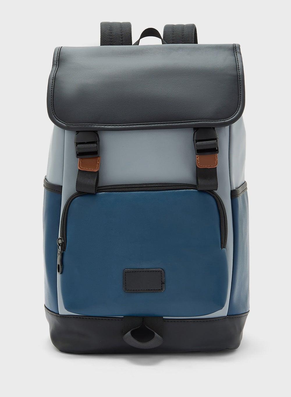 Robert Wood Men's Casual Backpack with Luggage Pass-Through - Image 1