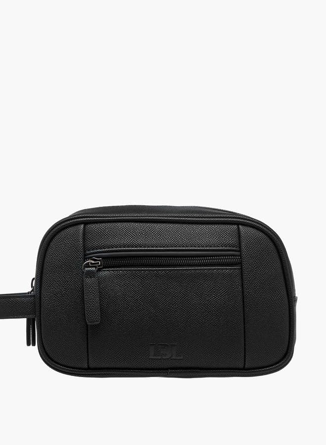 LBL Textured Men's Pouch with Sleek Handle and Zip - Image 1