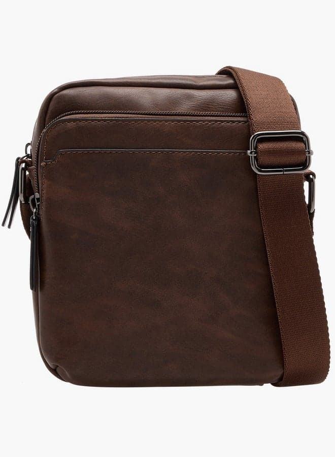 LBL by Shoexpress Elegant Men's Textured Crossbody Bag - Image 1