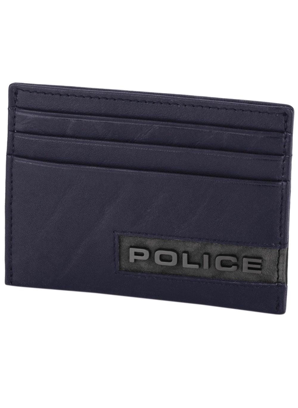 POLICE Droid Blue Card Case - Elegance for Every Gentleman - Image 1
