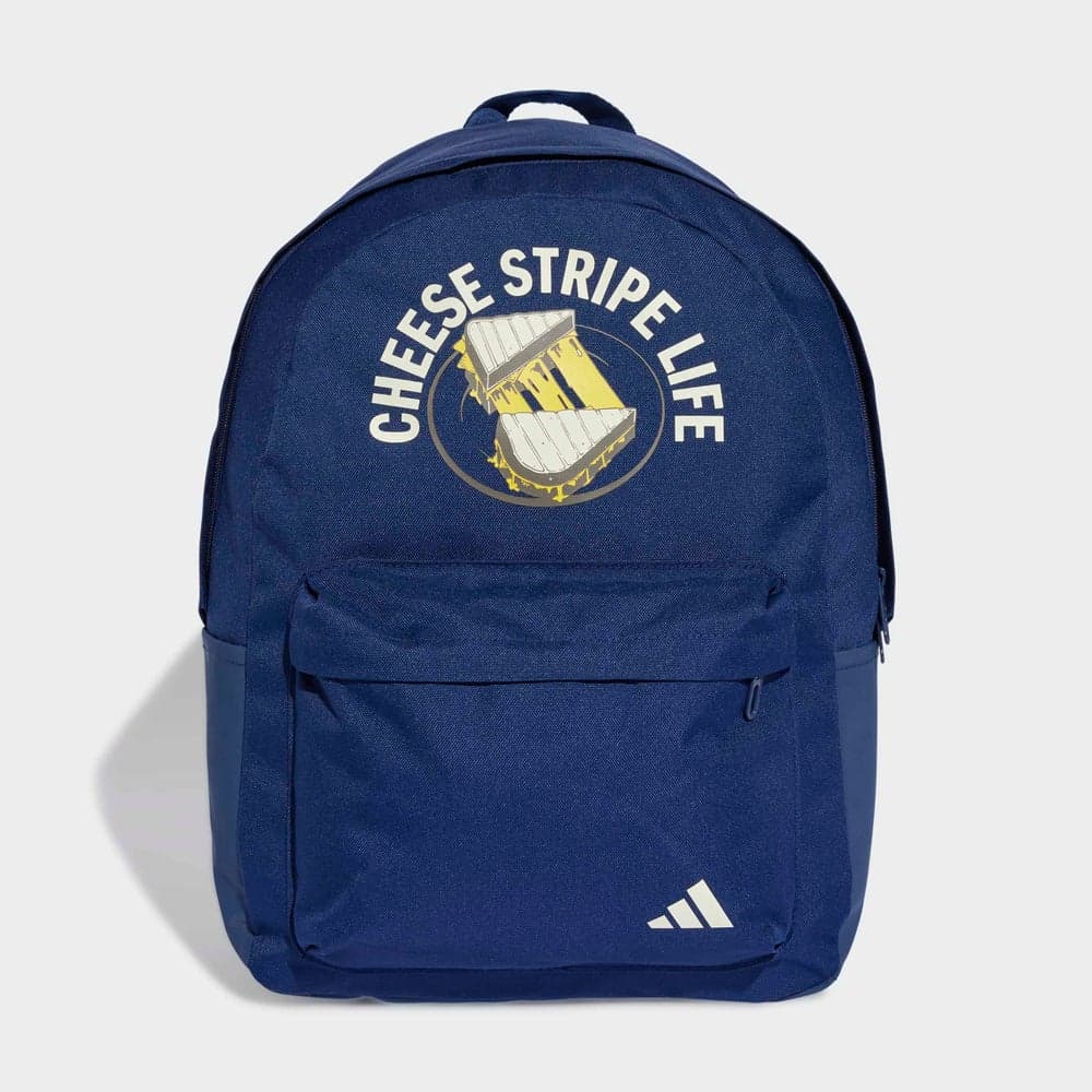 Adidas Classic Backpack with Chic Grilled Cheese Graphic - Image 1
