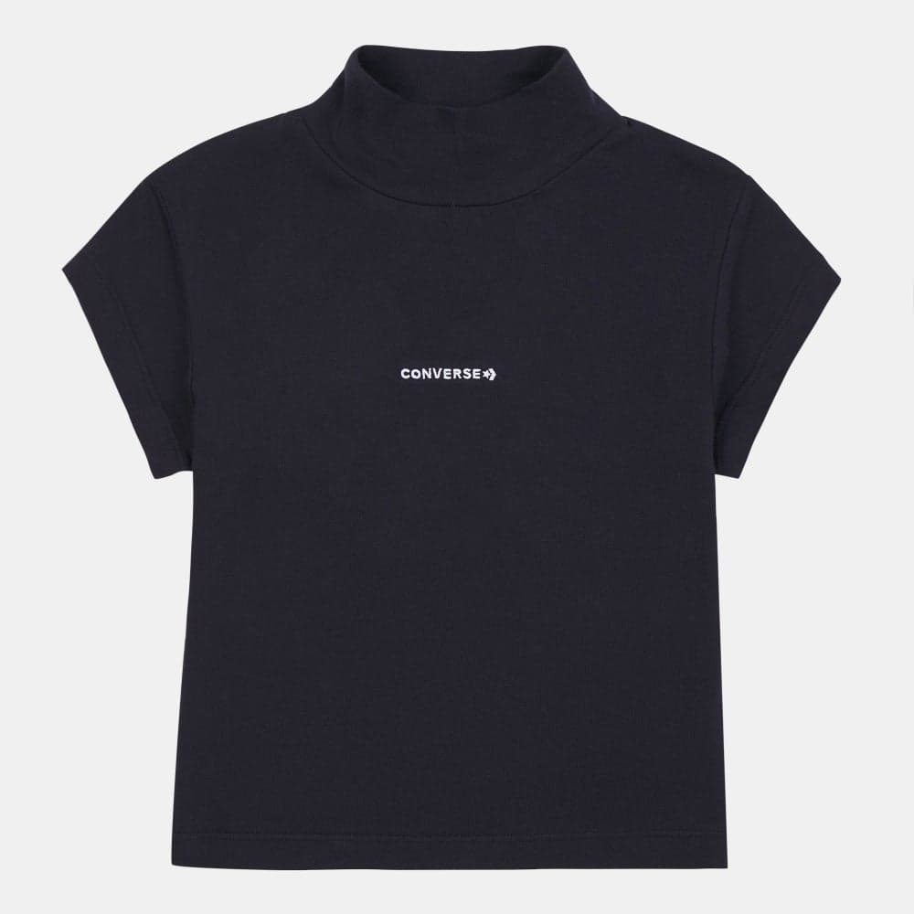 CONVERSE Wordmark Chic Mock Neck T-Shirt - Image 1