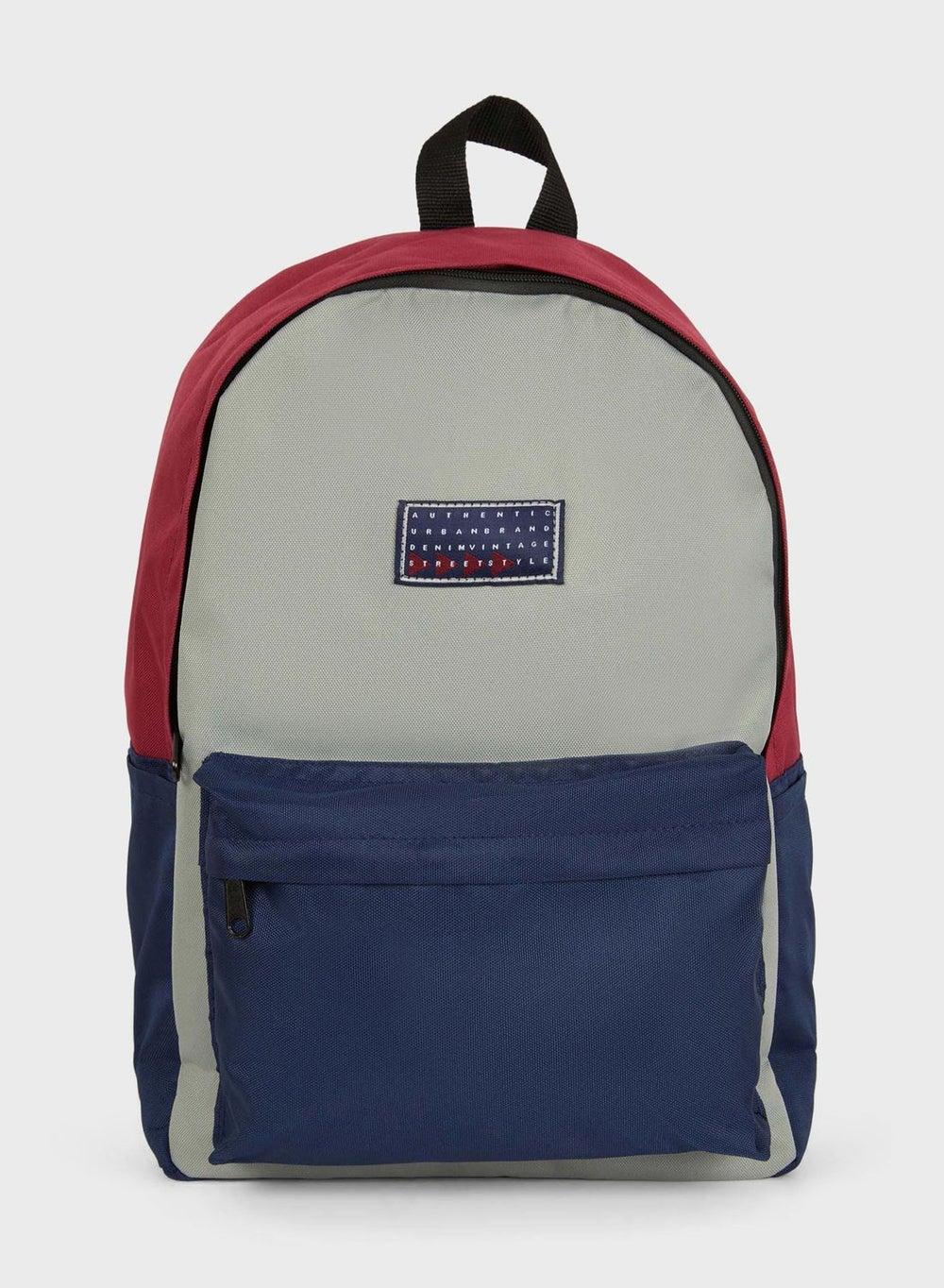 DeFacto Men's Color Block Backpack - Stylish and Spacious - Image 1
