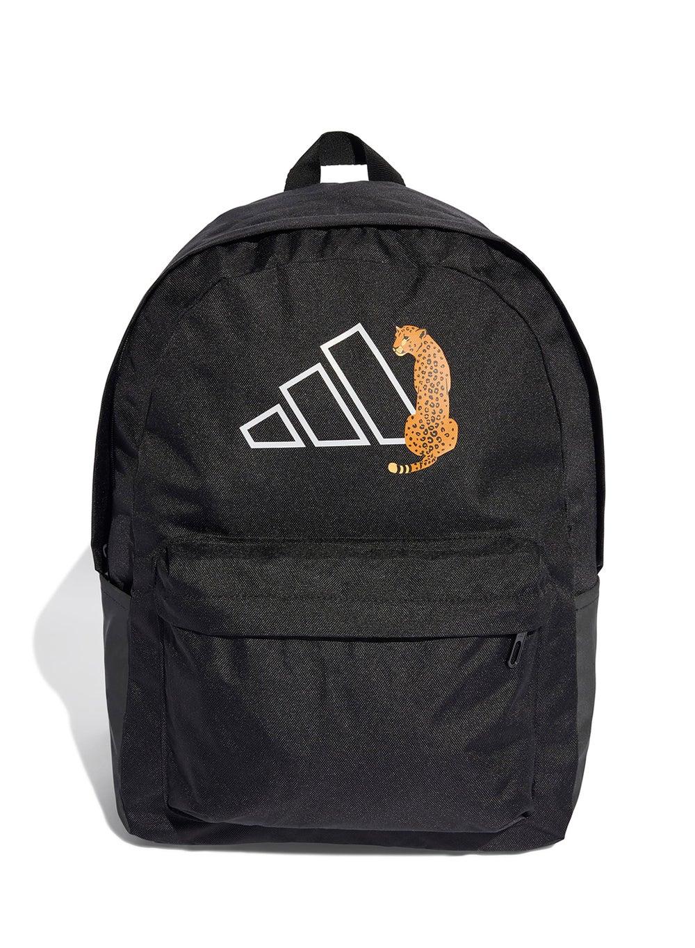 Adidas Classics Leopard Graphic Backpack: Elegant Utility - Image 1