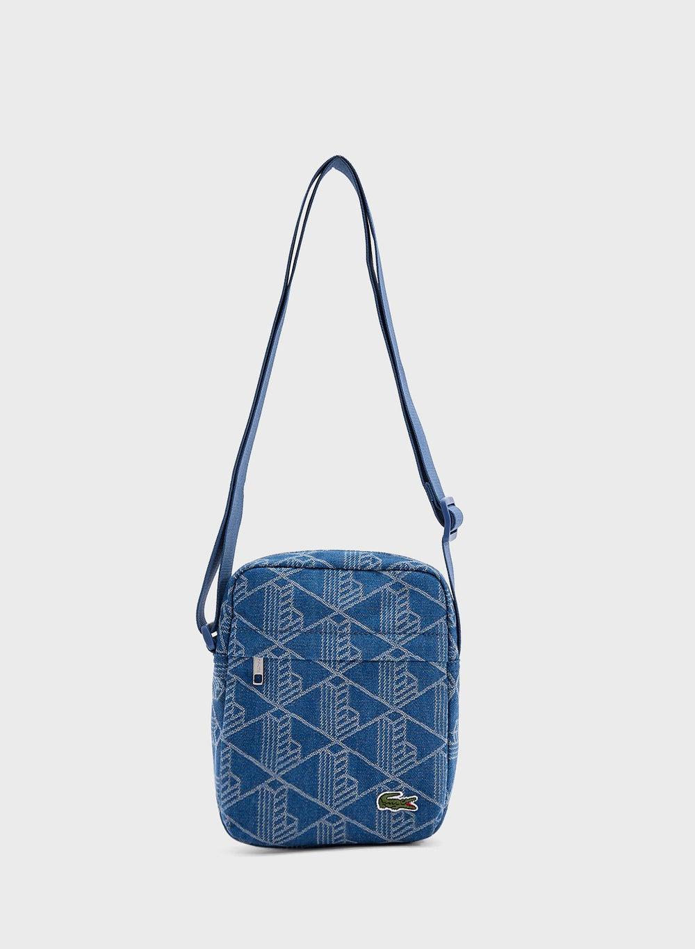 LACOSTE Logo Zip Over Crossbody: Sleek Urban Essential - Image 1