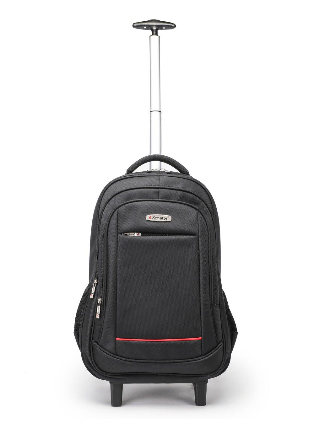 SENATOR KH8045 Black - Versatile Rolling Trolley Backpack 21" - Image 1