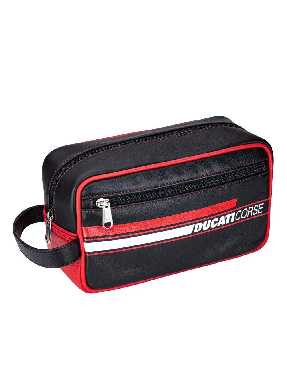 Ducati Corse Essential Men's Casual Wash Bag - Black/Red/White - Image 1
