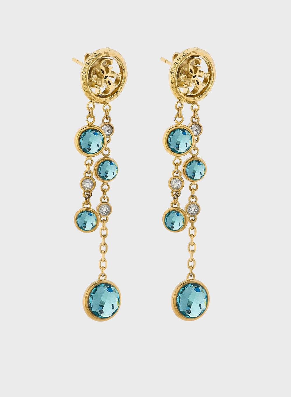 GUESS Petra Chic Crystal Drop Earrings - Image 1