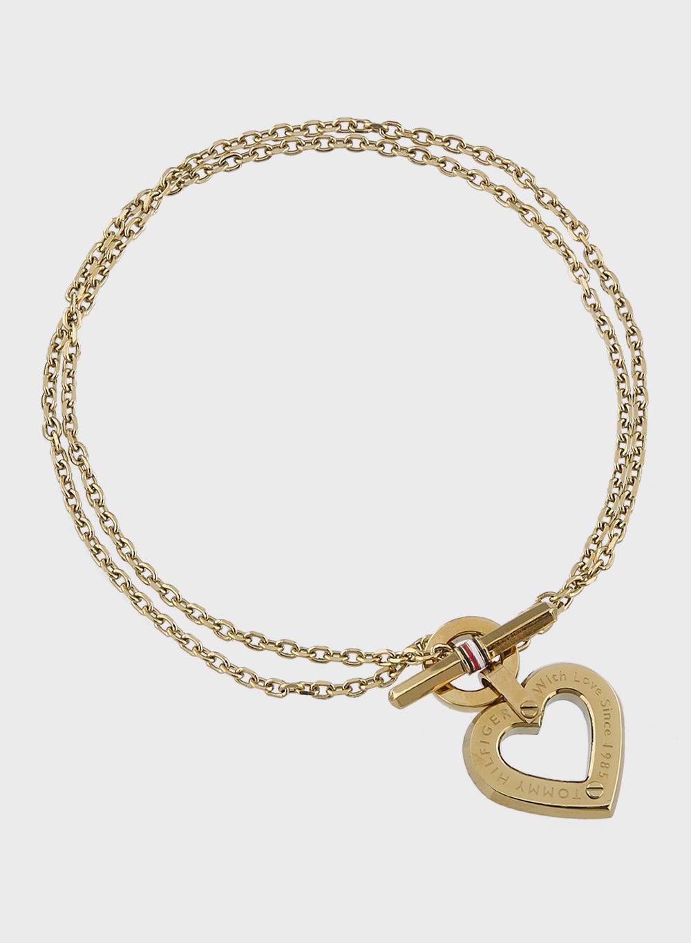 TOMMY HILFIGER Elegant Stainless Steel Heart Bracelet - Image 1