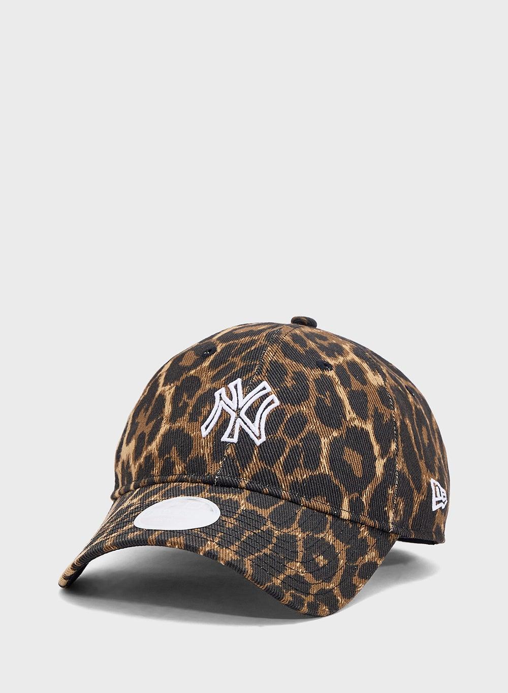 9Twenty NY Yankees Leopard Print Women's Cap - Image 1