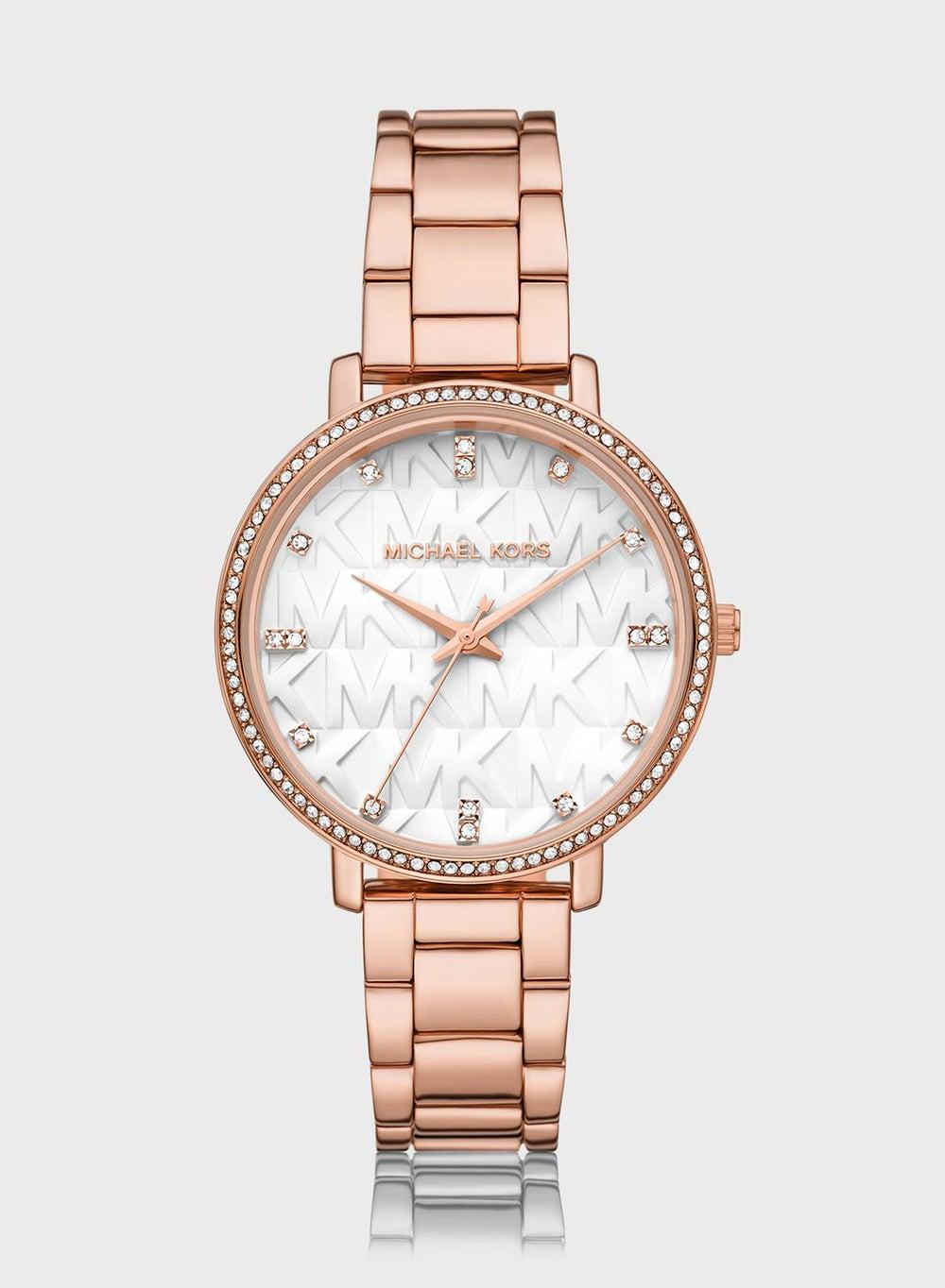 Michael Kors Elegance Analog Steel Strap Watch for Women - Image 1