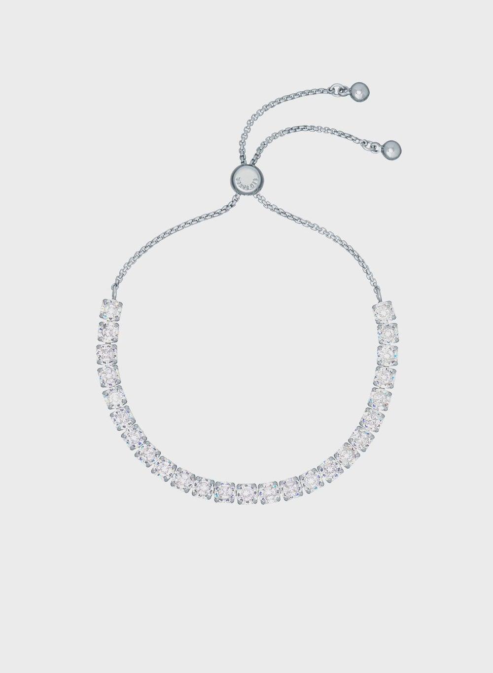 Ted Baker Melrah Crystal Slider Bracelet - Silver Elegance - Image 1