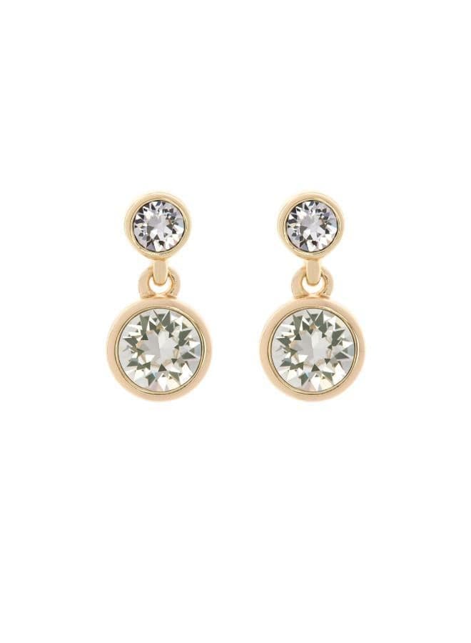 Karen Millen Crystal Dot Drop Earrings - Elegant Evening Wear - Image 1