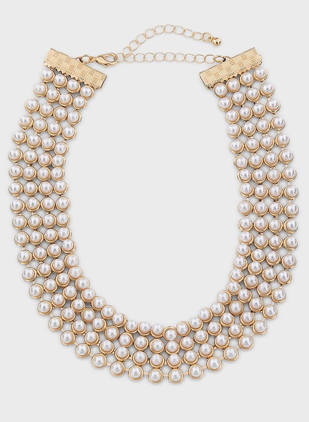 Khizana Glamour Pearl Choker - Elegance for Every Occasion - Image 1