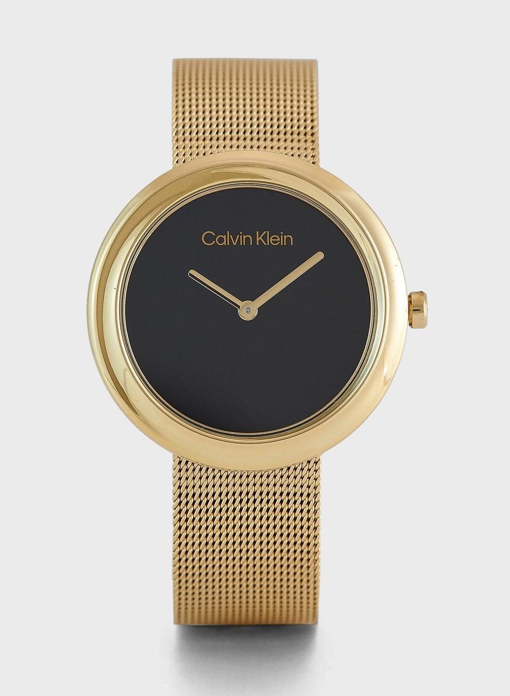 CALVIN KLEIN Elegant Twisted Bezel Women's Analog Watch - Image 1