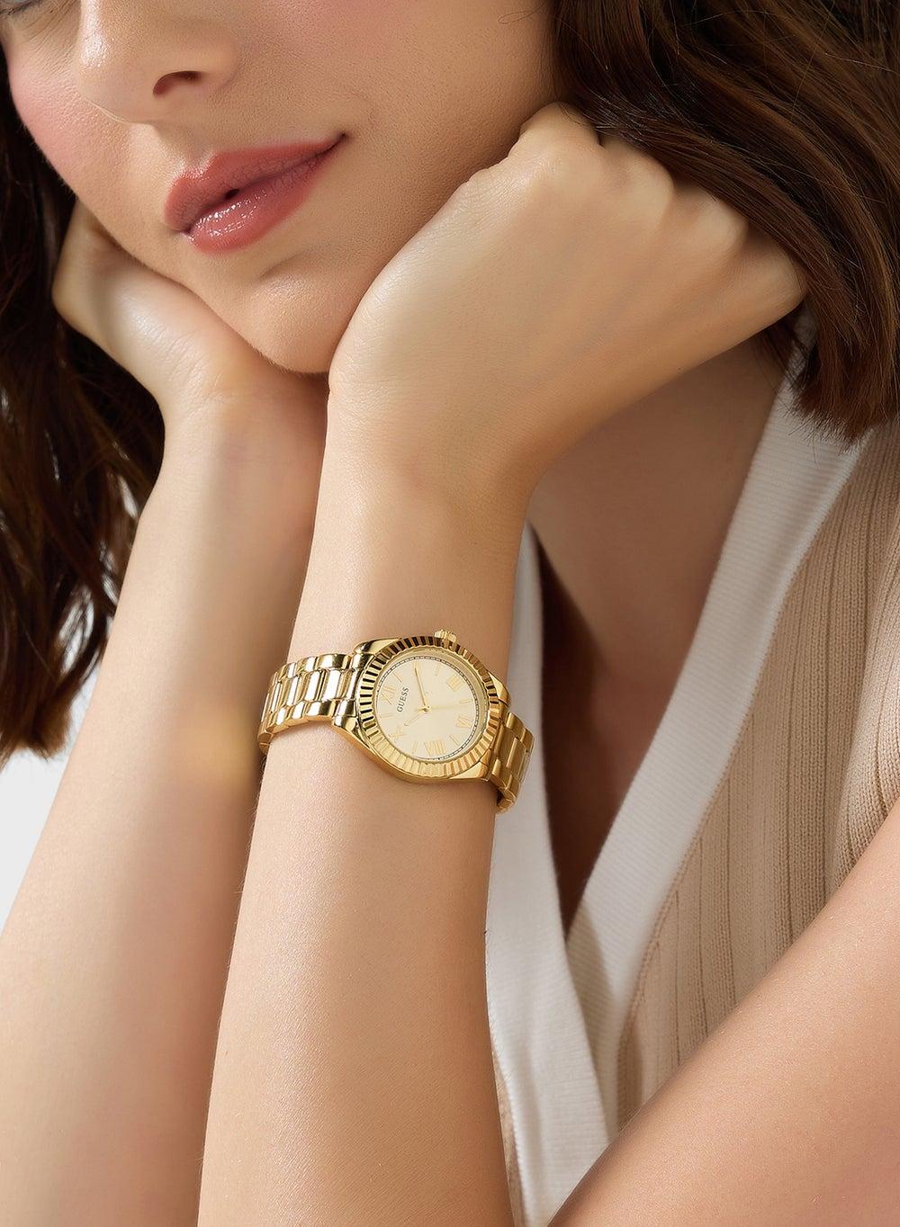 GUESS Mini Luna Steel Strap Women's Analog Watch - Image 1