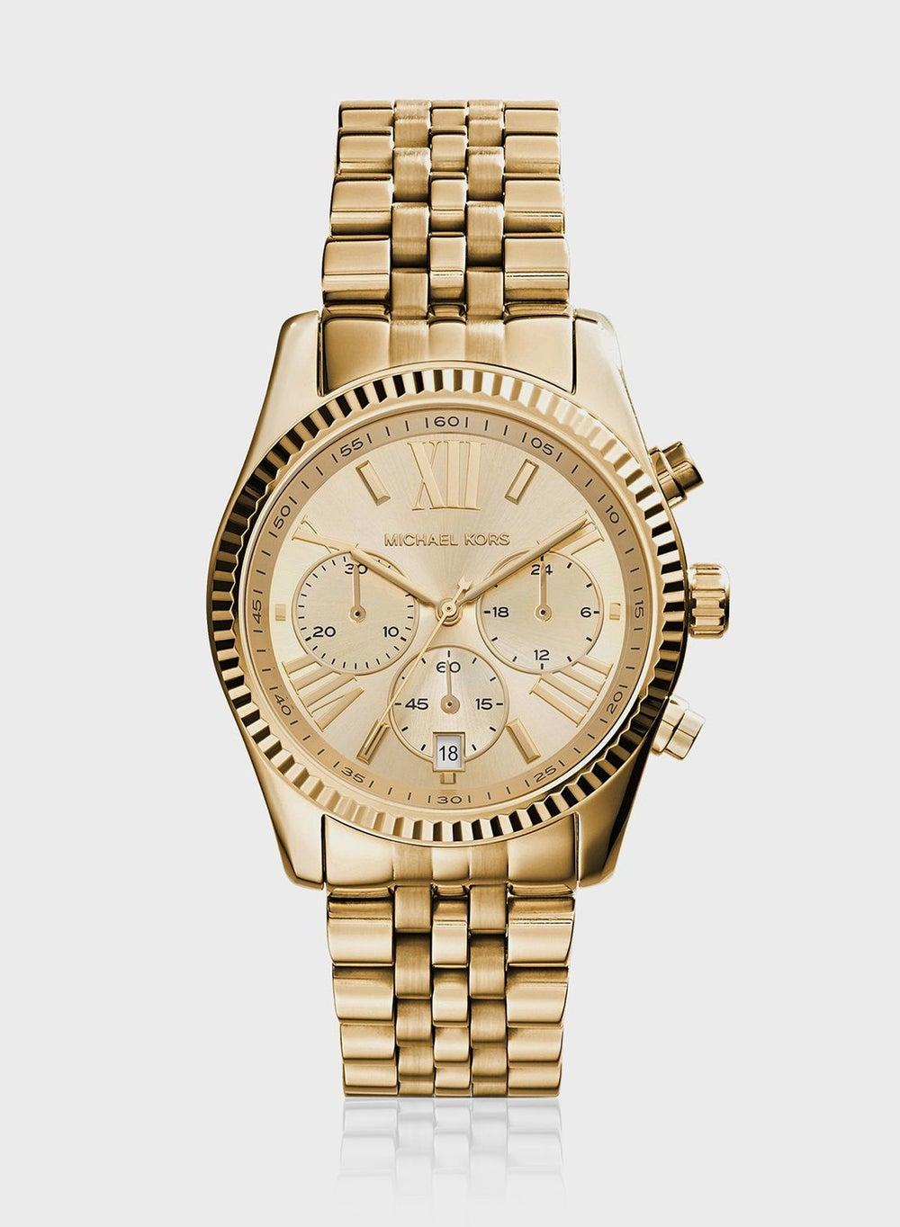 Michael Kors Lexington 38mm Gold-Tone Women's Watch - Image 1
