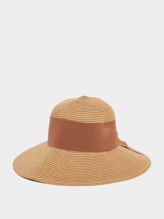 Elegant Styli Straw Hat with Charming Ribbon Detail - Image 1
