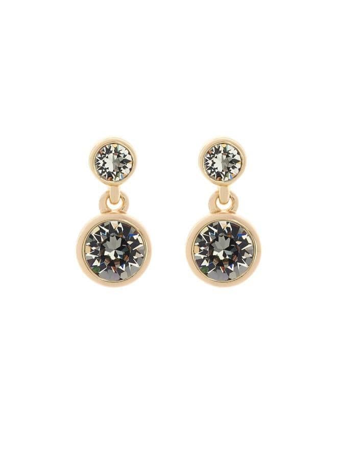 Karen Millen Crystal Dot Drop Earrings - Elegant Evening Wear - Image 1