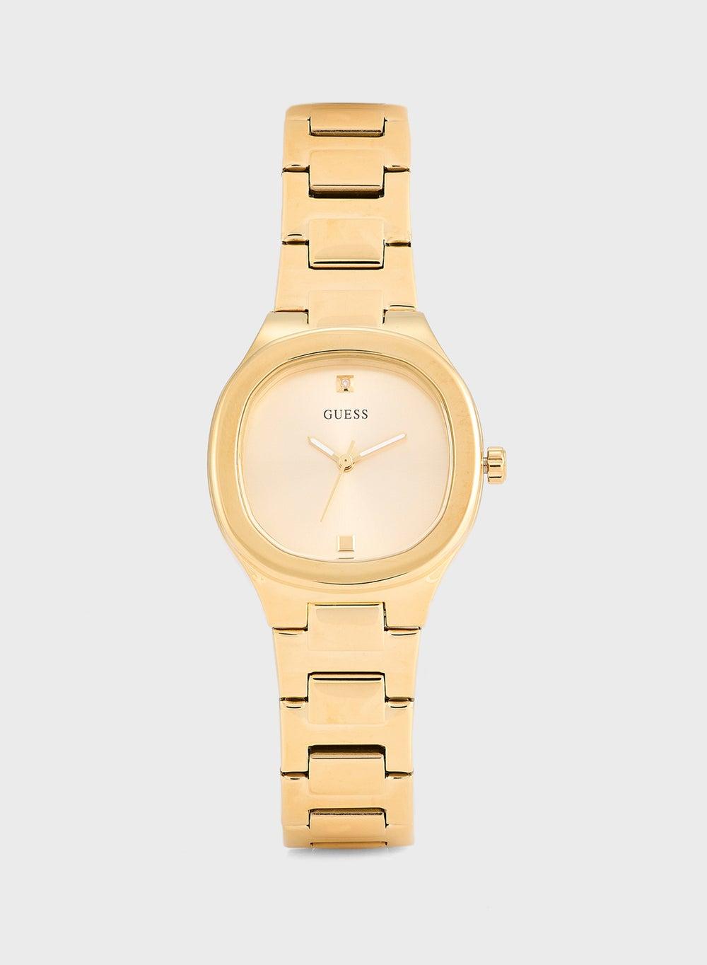 GUESS Eve Elegance: Diamond-Marked Steel Watch for Women - Image 1