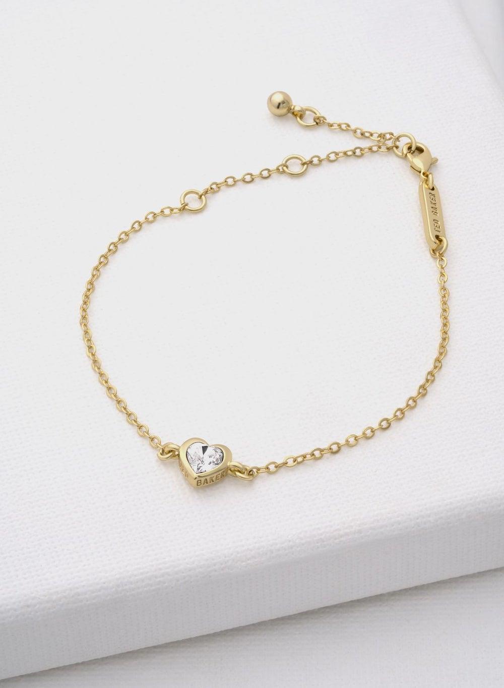 Ted Baker HANSAA Crystal Heart Gold-Tone Bracelet - Image 1
