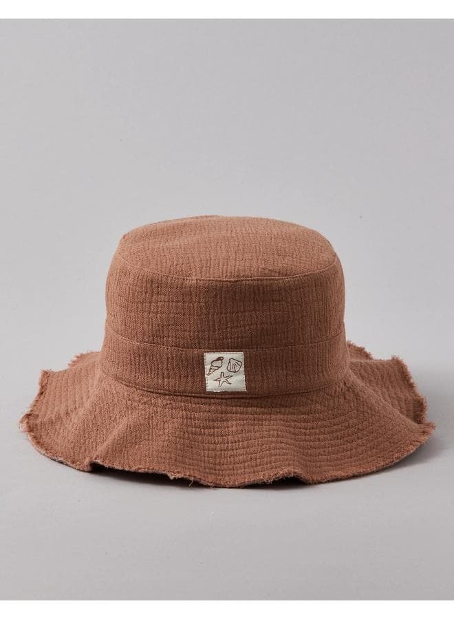 AE Seashell Patch Lightweight Bucket Hat for Women - Image 1