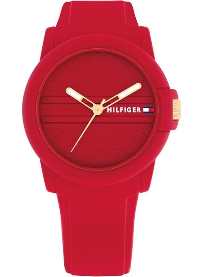 TOMMY HILFIGER Women's Blue Silicone Analog Watch - Image 1