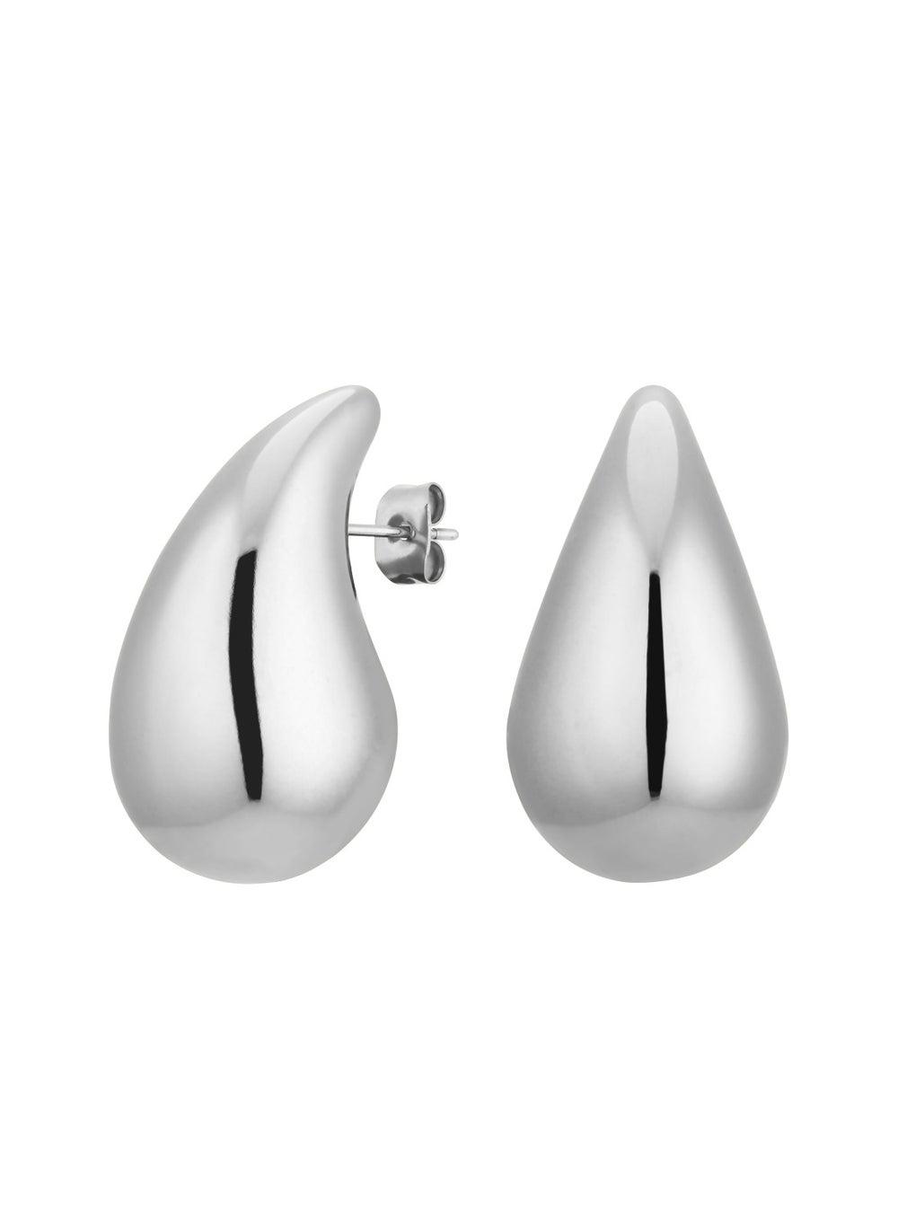 Rosefield Silver Teardrop Earrings JETDS-J932 - Elegance Refined - Image 1
