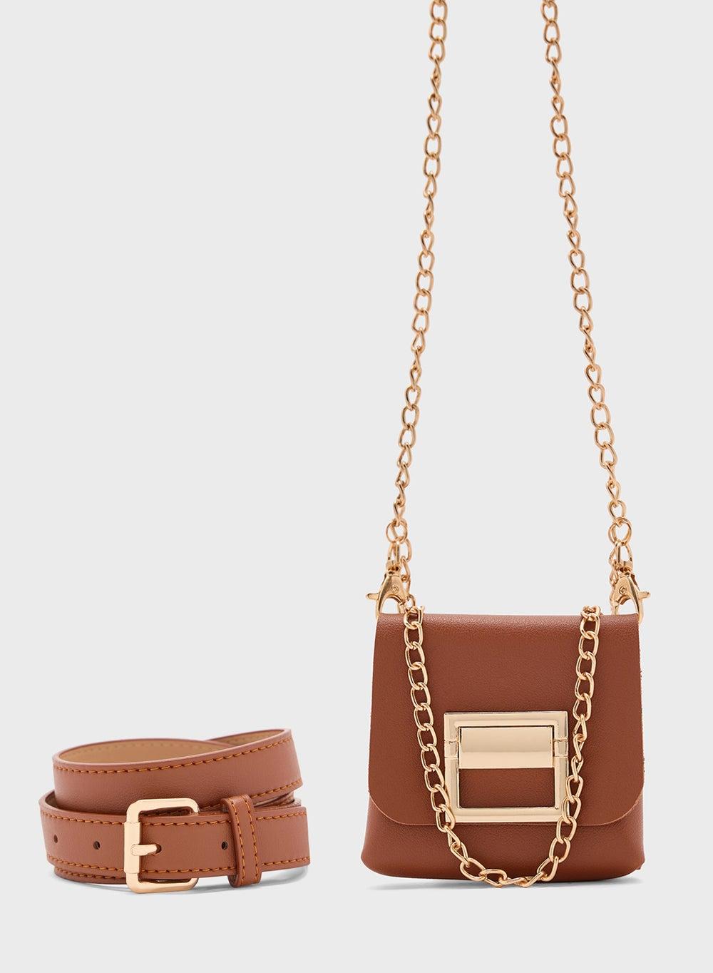 Ginger Chic Multifunctional Women's Belt with Coin Pouch - Image 1