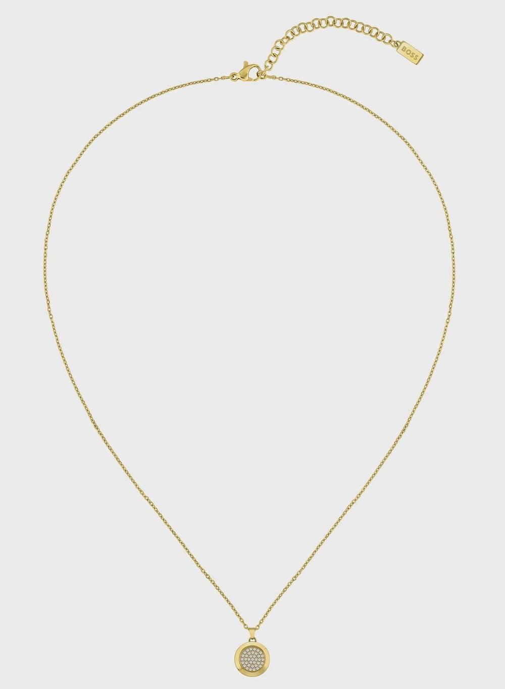 BOSS Ionic Gold Crystal-Embellished Necklace for Women - Image 1