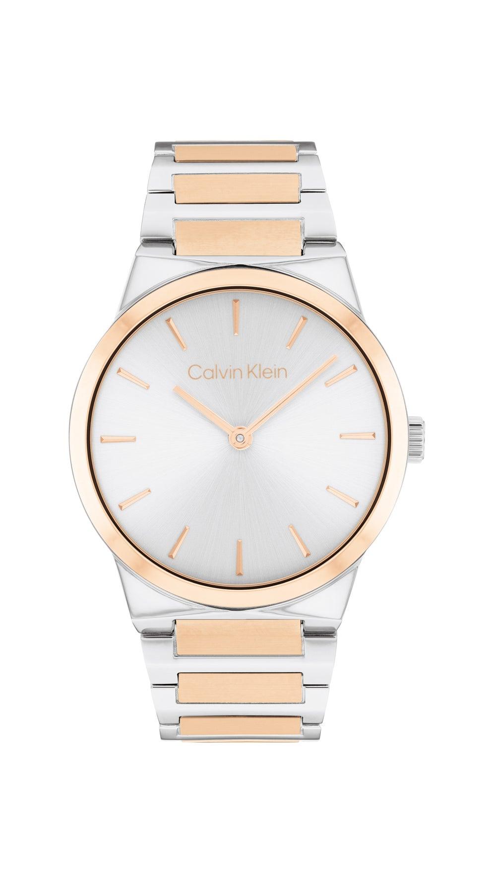 CALVIN KLEIN Linear Elegance Women's Steel Strap Watch - Image 1
