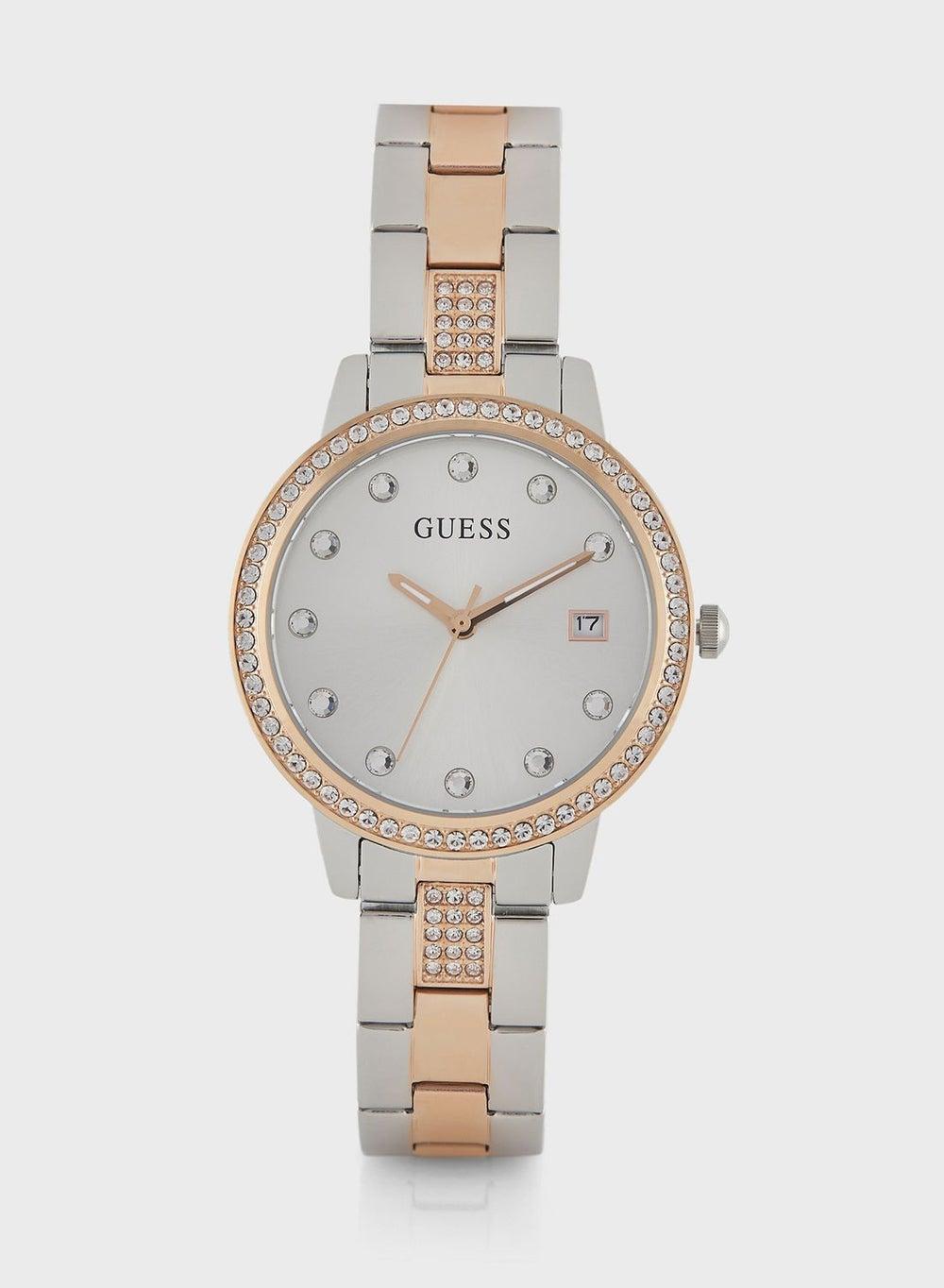 GUESS Heartless Steel Elegance: Women's Analog Watch - Image 1