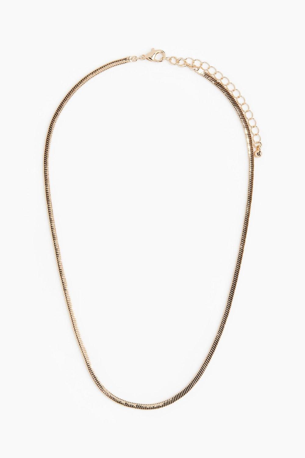 Elegant H&M Gold-Tone Snake Chain Necklace - Image 1