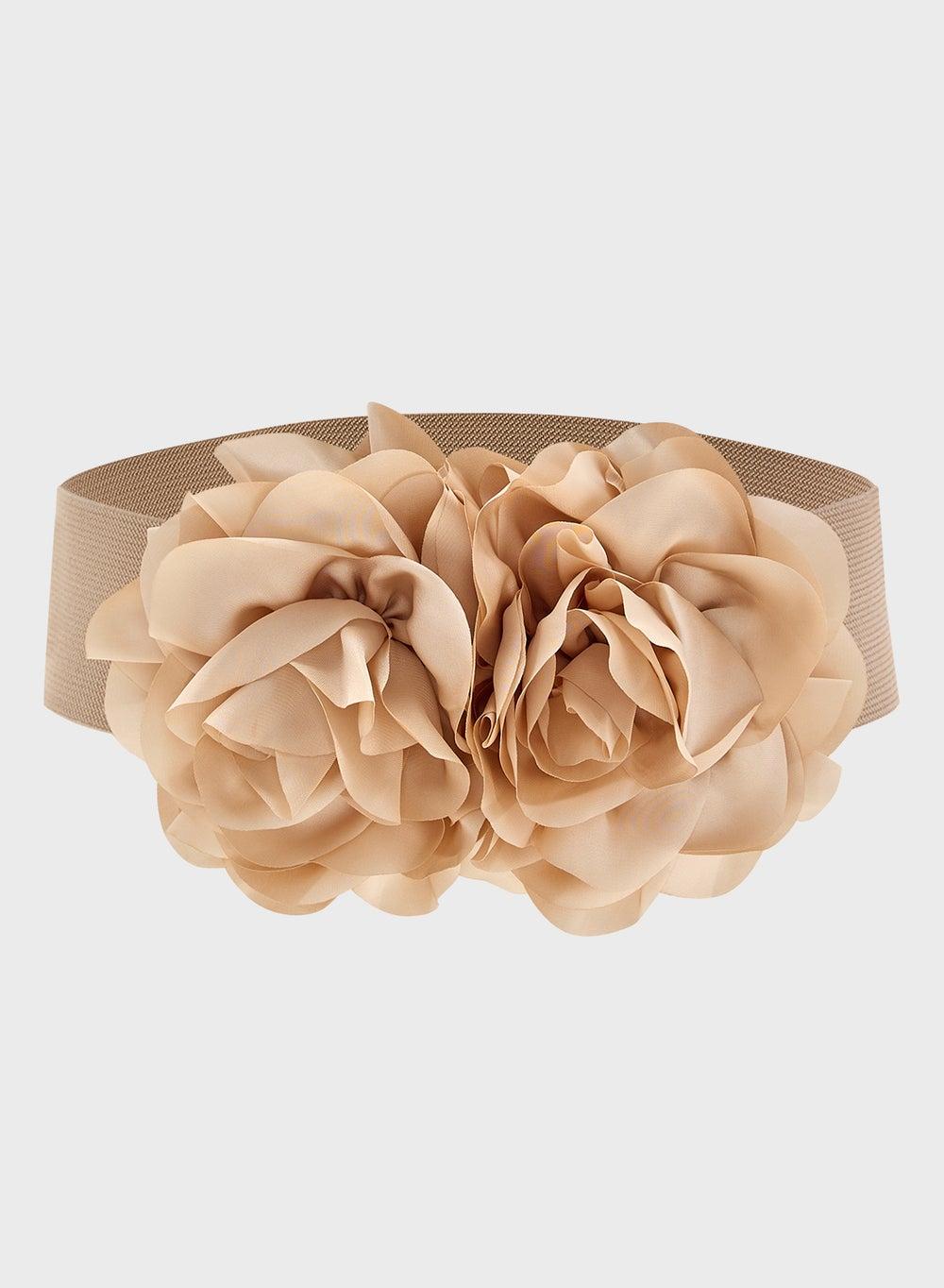 ELLA Floral Elegance Elastic Waist Belt - Accentuate Your Silhouette - Image 1