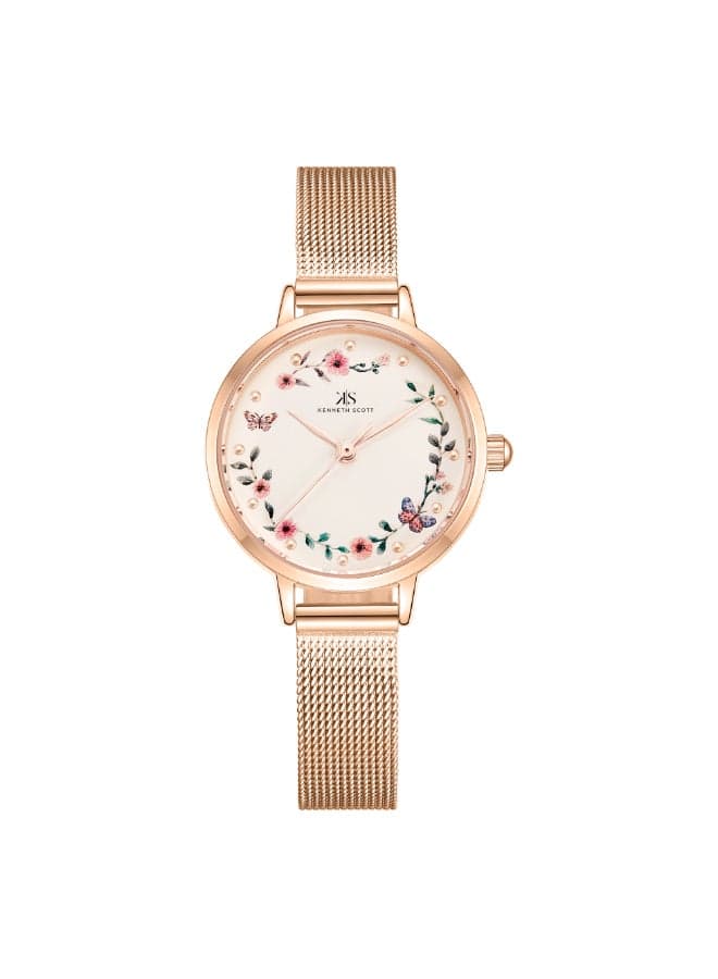 KENNETH SCOTT K23512-RMKF Elegant Rose Gold Timepiece - Image 1
