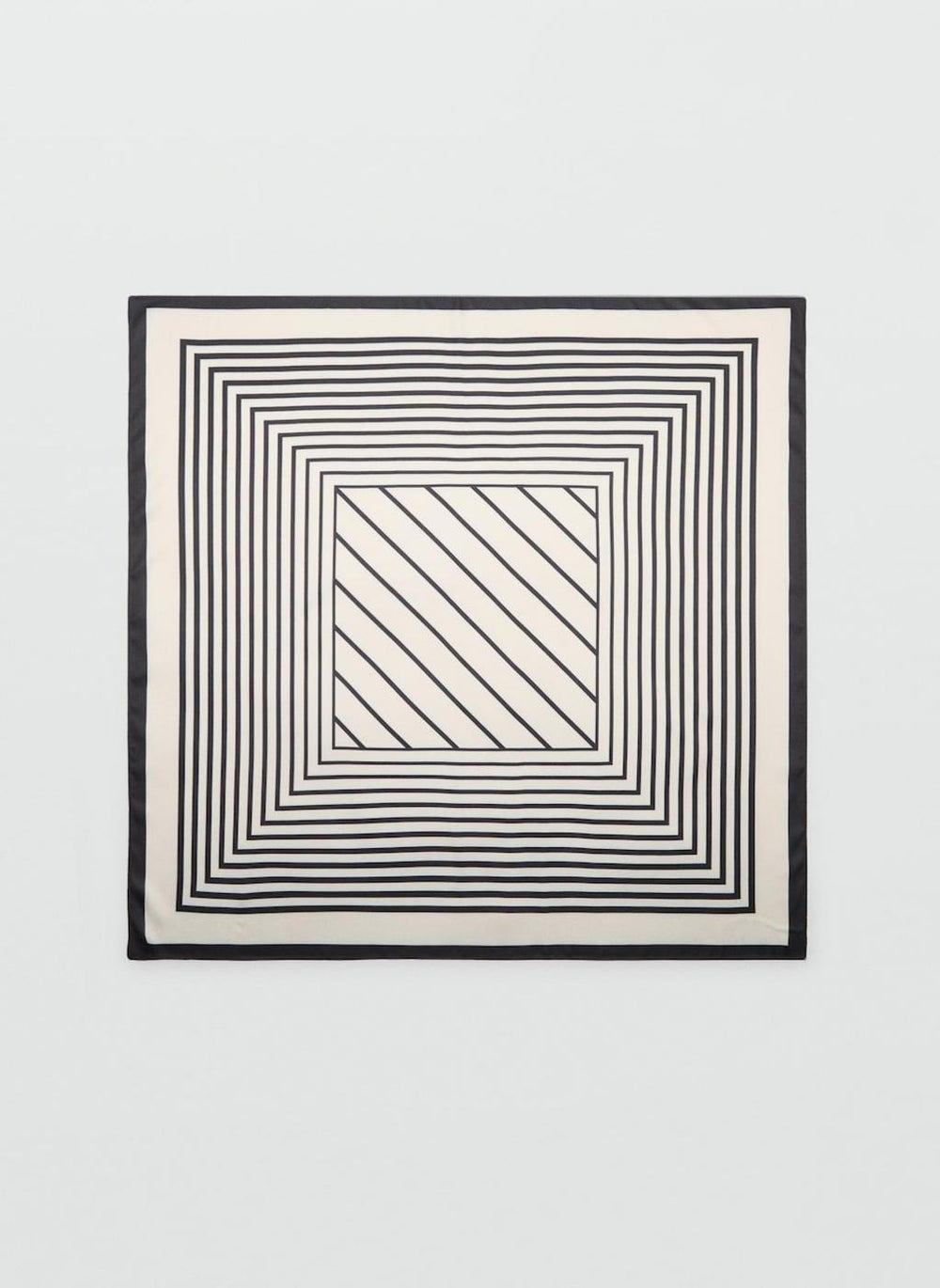 MANGO Women's Geometric Lightweight Scarf - Image 1