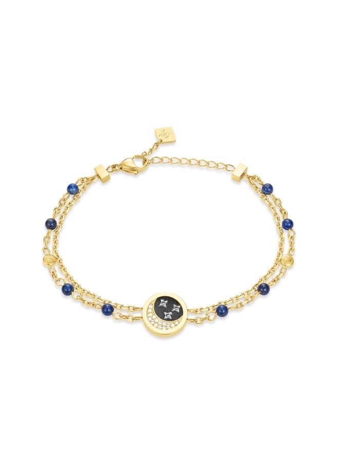 CERRUTI 1881 Elettra Navy Sandstone Bracelet with Crystals - Image 1