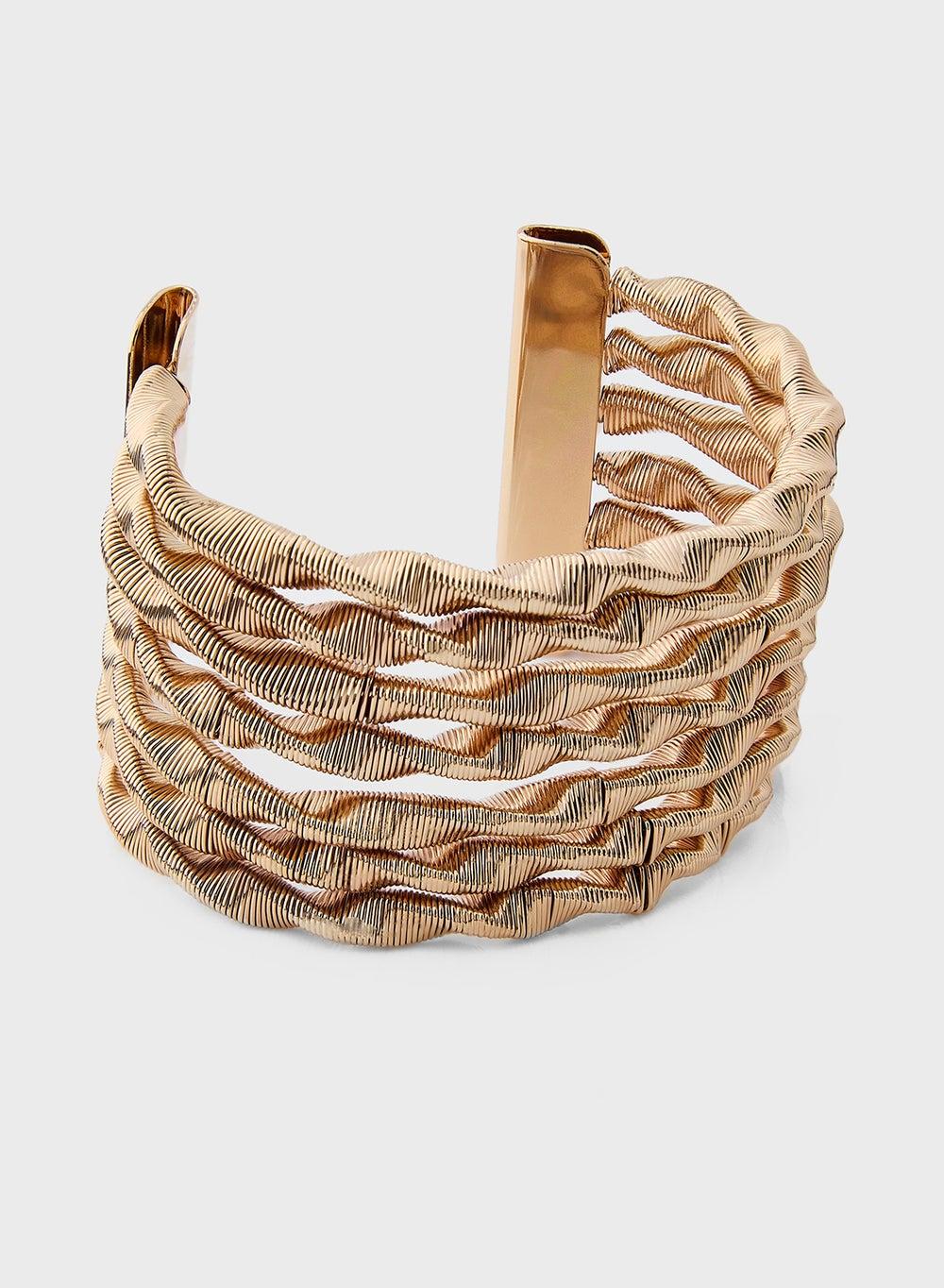 ELLA Layered Cuff Bangle – Elegance for Every Occasion - Image 1