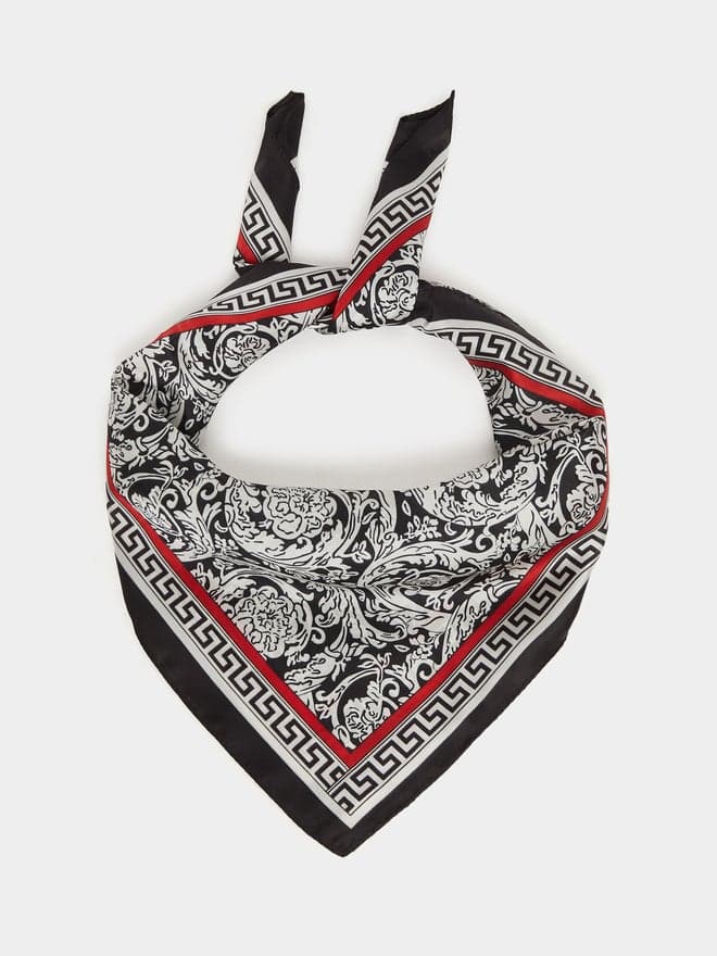 Styli Radiant Multicolor Square Neck Scarf for Women - Image 1