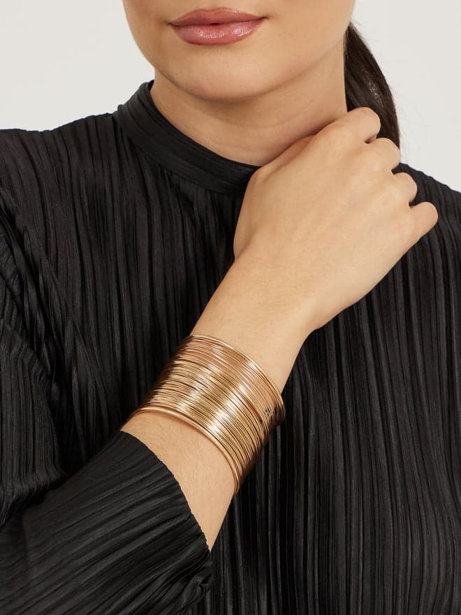 Styli Multistrand Elegance - Wide Cuff Bracelet for Women - Image 1