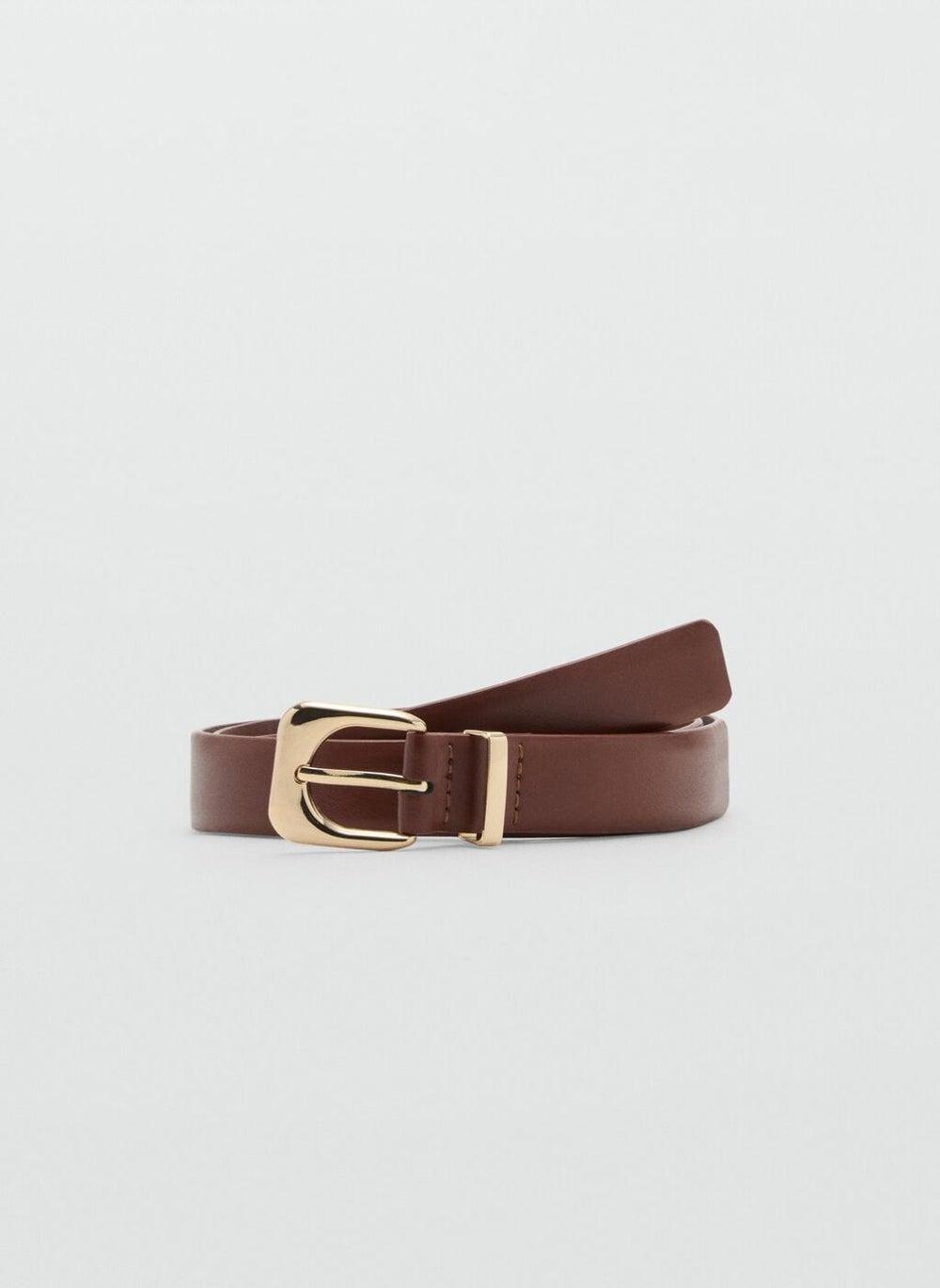 MANGO Chic Leather-Effect Women's Belt - Image 1