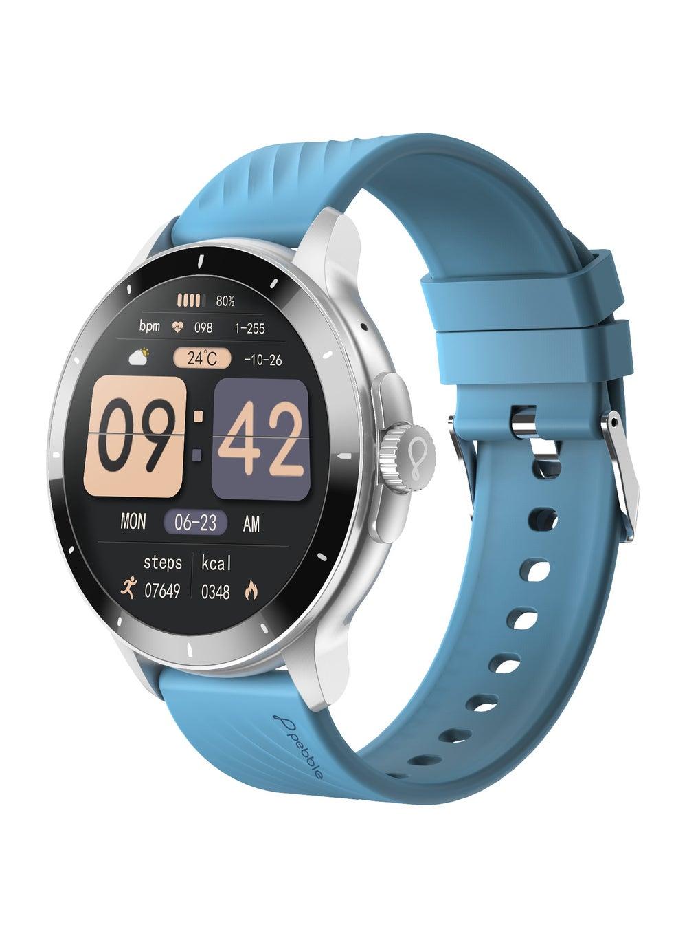 Pebble Polar Evening Grey 1.52" Smartwatch – Style & Health Unified - Image 1