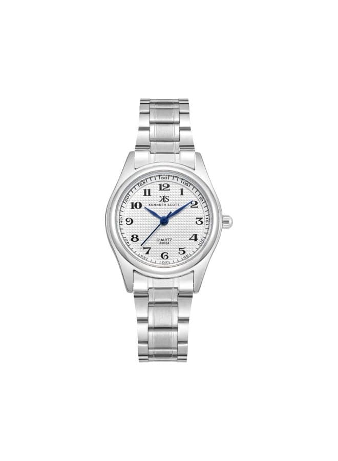 KENNETH SCOTT K23552-SBSW Elegant Steel Analog Watch for Women - Image 1