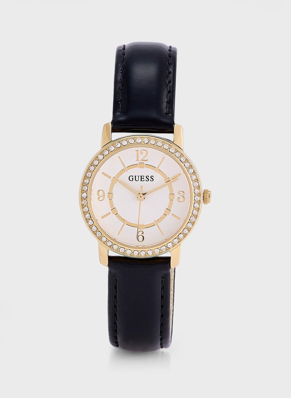 GUESS Melody Women's Leather Analog Watch - Petite Elegance - Image 1